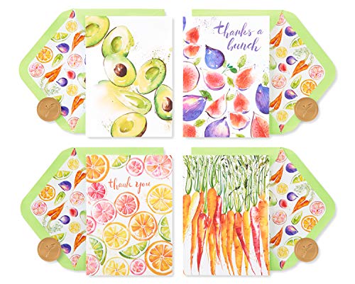 Papyrus Thank You Cards with Envelopes, Fruits and Vegetables (20-Count) - color: Fruits and Vegetables