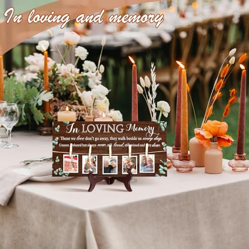 RattanView Wood Memory Sign 16 x 8 Inch in Loving Memory, Eucalyptus 3 - style: Eucalyptus 3