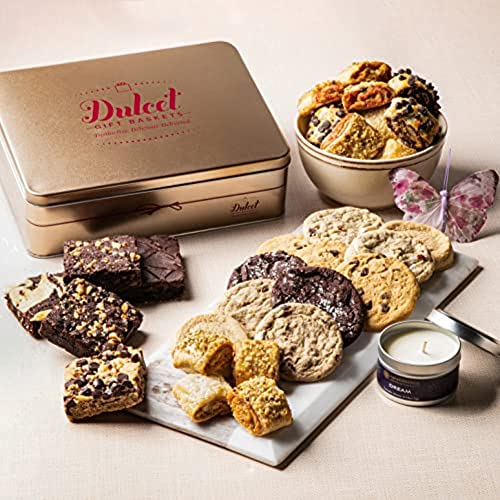 Gourmet Food Gift Basket Thank You Gift Baskets, Thinking of You Family Sharing Gift Baskets for Women, Son Dad, Wife, Friends & Corporate Office Gifting by Dulcet Gift Baskets - color: All Occasions