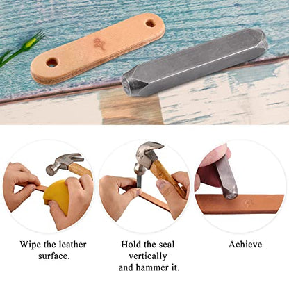Yoption Wildflower Metal Punch Stamp Stamping Tool 6mm for Stamping/Punching Metal, Jewelry, Clay, Leather, Wood - size: Wildflower (6mm)