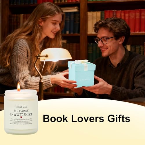 Pride and Prejudice Gifts, Pride and Prejudice Merch, Book Candle | Book Lovers Gifts for Women, Men, Bookworm, Librarian- Lavender Soy Wax Candle for Christmas, Birthday - color: Pride and Prejudice Gifts