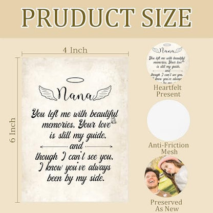 Nana Grandma Memorial Gifts Photo Album Holds 36 4x6 Photos, Remembrance Bereavement Gifts for Loss of Grandmother, Loss of Grandma Sympathy Gift Small Photo Album Memory Keepsake - color: Nana Mourn b