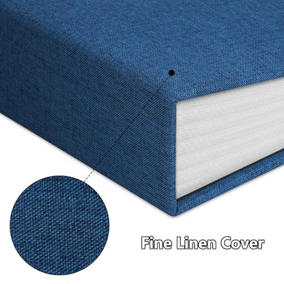 Photo Album 4x6 52 Pockets Photo Albums with Linen Cover Picture Albums for Family, Wedding, Baby, Photo Book Holds Vertical Pictures Blue - color: Blue, size: 52 Pockets