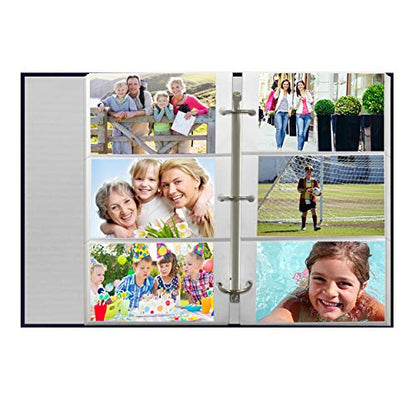 Pioneer Photo Albums STC-504 Navy Blue Photo Album, 504 Pockets 4"x6", (Pack of 4) - color: Navy Blue, size: Pack of 4