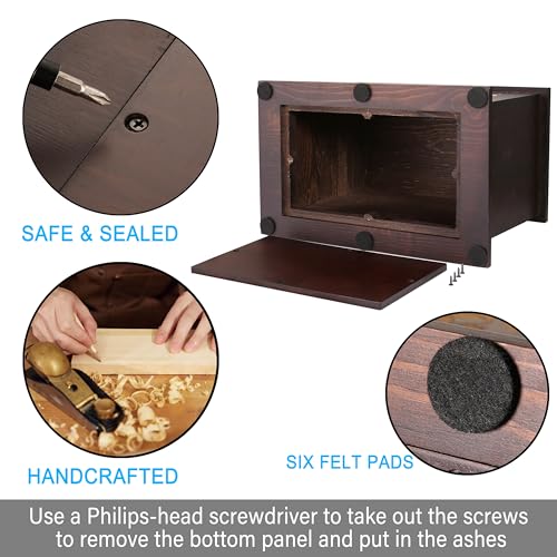 DGDCDV Cremation Urns for Human Ashes Adult Up to 270 LBS | Large Wooden Memorial Urns for Human Ashes Male Female, Burial Funeral Urns Box and Caskets for Ashes Men Women Child