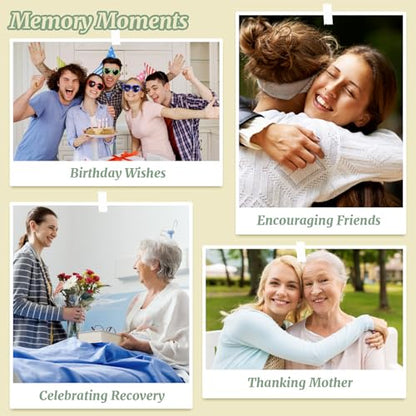 Get Well Soon Gift Baskets for Women, Thinking of You Set | 8pcs Cancer Care Gifts for Family Friends Sister, Practical Care Package With Small Pillow, Hug Blanket, Canvas Bag and More
