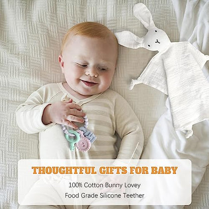 New Mom Gifts, 11PCS New Mom Care Package After Baby, Baby Shower Gifts for Mommy To Be, Gift For Expecting Mother, Pregnancy Gift Basket Essentials, First Time Mothers Day Birthday Gift for Women - color: D. Bunny White