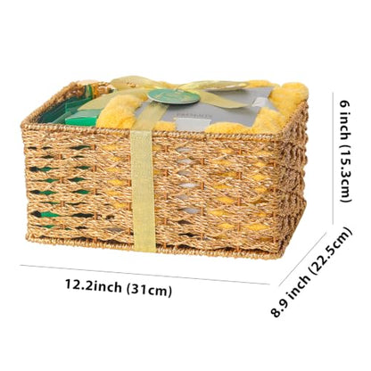 Gifts for Women & Men, 35Pcs Eucalyptus Home Spa Gift Basket, Get Well Soon | Gifts Basket for Women & Men, Bath & Body Gifts Basket for Mom & Dad, Hydrating Face Skin Care Set, Christmas, Anniversary