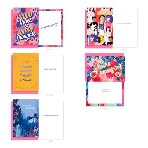 American Greetings 15-Count Thinking of You Card Bundle with Envelopes and Seals for Friendship and Support - color: Friendship and Support