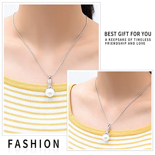 Memorial Jewelry Pearl Urn Necklace - Cremation Ashes Holder Keepsake for Women - color: Pink