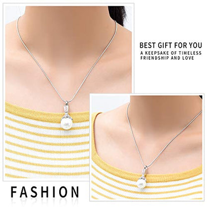 Memorial Jewelry Pearl Urn Necklace - Cremation Ashes Holder Keepsake for Women - color: Pink
