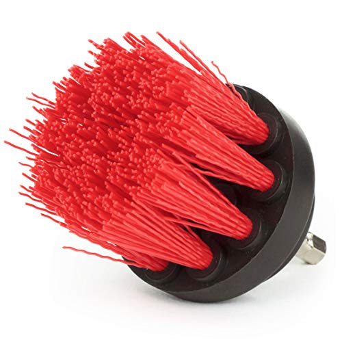 Outdoor Cleaning Brushes - Stiff Bristle Deck Scrubbing Brush - Siding - color: Red