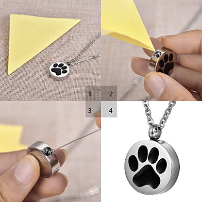 Urn Keychain Fish Hook Memorial Keepsake Ashes Holder Cremation Jewelry Pendant, Black - color: Black