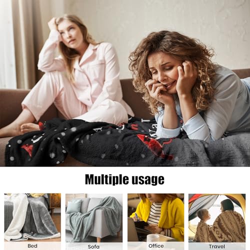 Xutapy Sympathy Gifts for Loss of Loved One, Memorial Blanket 60’’X50’’ | Memorial/Bereavement/Grief Gifts for Loss of Mom/Dad, Funeral/Remembrance/Condolences Gifts for Loss, Hug from Heaven Blanket
