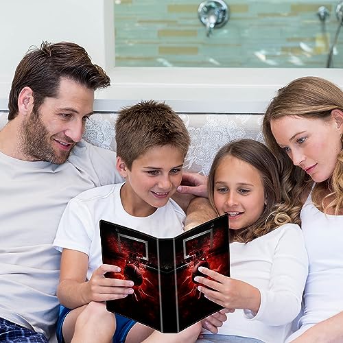 Photo Album 4x6 Photos - 60 Photos Capacity PU Leather Cover Photo Album with Strong Elastic Band, Portable Picture Album for Family Wedding Wedding Anniversary, Basketball Flash - color: Basketball Flash