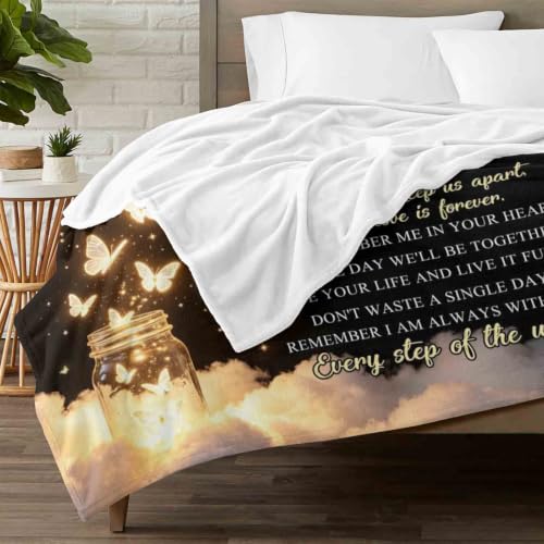 Personalized Memorial Picture Blanket Custom Hug from Heaven Sympathy Gift | HD Printing Flannel Throw Blanket for Grief and Remembrance Loss of Mother Father - color: Design 18