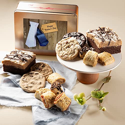 Dulcet Gift Basket Father's Day Classic Old Fashioned Gift Tin Box Assorted Gourmet Treats Ideal Gift for Grandfather, and, Brother, Son, Friends. - color: Father's Day