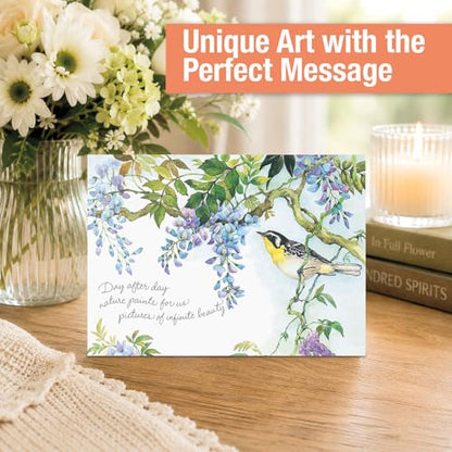Current Nature's Serenade Thinking of You Cards Religious with Envelopes - Assortment of 20 Greeting Cards, 10 Designs, Large 5" x 7" Christian Thinking of You Cards - style: Nature's Serenade Religious2