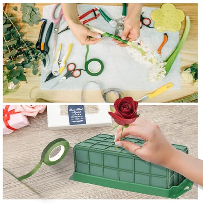 YOMUME 6 Packs Floral Foam Cage for Fresh and Artificial Flowers | Floral Foam Blocks with Cage for Weddings, Florists, Table Centerpieces, Floral arrangement - size: 6 Pcs