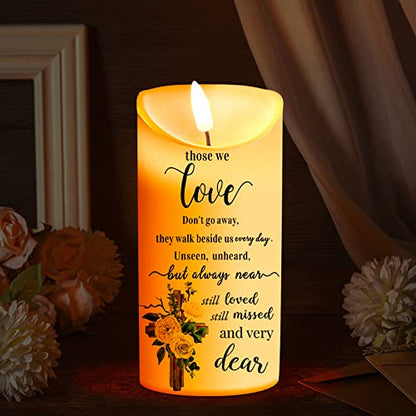 Gerrii Flameless Cardinal Memorial Sympathy Candle LED Battery,Bright Style - style: Bright Style
