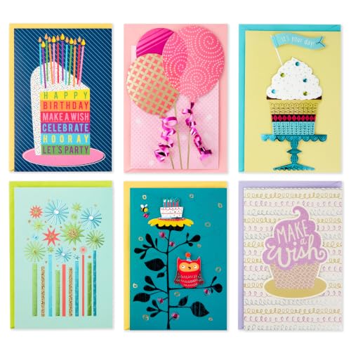 Hallmark All Occasion Cards, Assorted 24-Pack with Organizer Box (Floral)