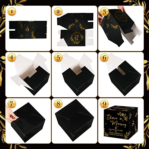 Pajean 50 Share a Memory Cards and Box, Black Gold, Classic - color: Black Gold, style: Classic