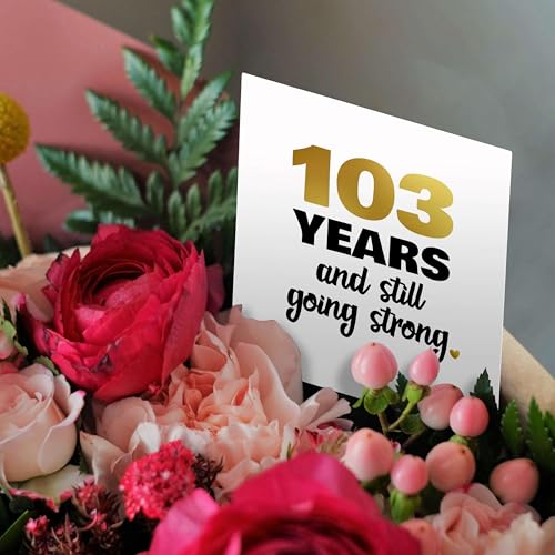 3dRose Greeting Cards - 103rd Birthday Still Going Strong 103 Bday Gift - 12 Pack - Designs Anniversary - size: 12 Greeting Cards with envelopes