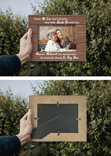 FONDCANYON Memorial Picture Photo Frame, Sympathy Memorial Gifts for Loss of Loved Ones, Memory Picture Frames, Bereavement Remembrance Gifts (5x7 Inch Photo)
