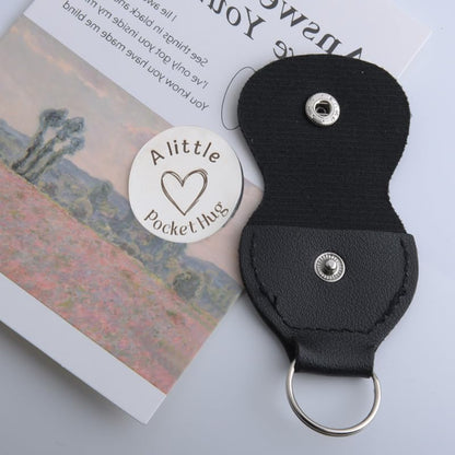 Pocket Hug Token for Women Men Him Birthday Inspirational Gifts for Daughter Friend Long Distance Gifts for Wife Mom - color: Friends Are the Family