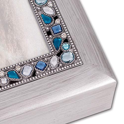 Cottage Garden Loved By Someone Who Died for Us Brushed Silvertone Jewelry Music Box Plays How Great Thou Art