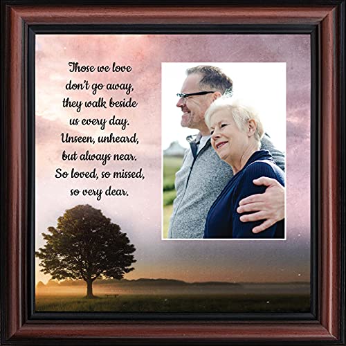 Those We Love Sympathy Gift Picture Frames, Bereavement Gifts, In Memory of Loved One, Framed Home Décor, 6433W - color: Walnut