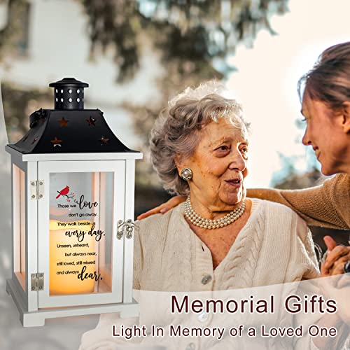 Memorial Lantern, Unique Sympathy Memorial Gifts for Loss of Loved One, Mother, Father, Husband, Bereavement Gift Ideas, Condolences Funeral Gifts, Remembrance Gifts - Those We Love Don't Go Away