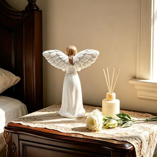 Sympathy Gifts for Loss of Loved One, Remembrance Angel Figurines, Memorial Gift for Women,Sculpted Hand-Painted Figurine Memorial Gifts for Bereavement Gifts