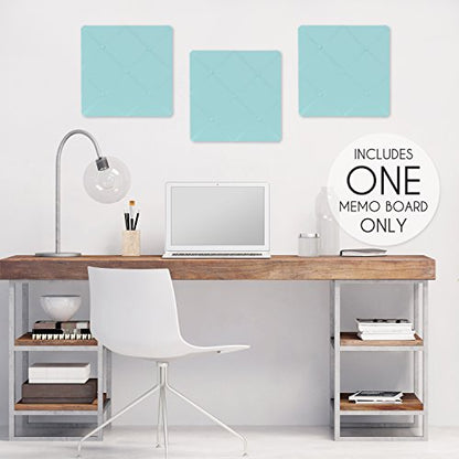 Turquoise Blue Fabric Memory/Memo Photo Bulletin Board by Sweet Jojo Designs - color: Turquoise