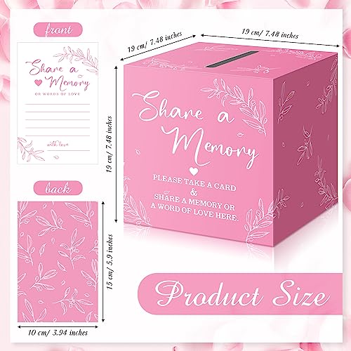 Pajean 50 Share a Memory Cards and Box, Pink, Trendy - color: Pink, style: Trendy