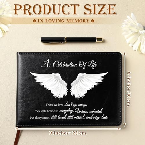 Yingzhao Memorial Funeral Guest Book with Pen 144 Pages Cardinal Funeral Guest Sign in Book for Memorial Service Celebration of Life Party Supplies in Loving Memory(Classic Style) - style: Classic Style