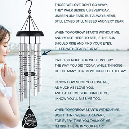 Cardinal Memorial Sympathy Wind Chimes for Loss of Loved One, Bereavement Sympathy Memorial Gifts for Loss of Mother Mom Father Dad Windchimes in Memory of A Loved One, A Limb Has Fallen Family Tree - size: 32 inch