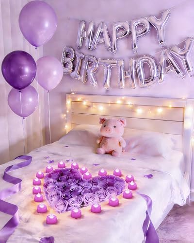Amagic 12Pack Light Purple Fake LED Tea Lights Candles Battery Operated - color: Light Purple, size: 12 Pack
