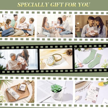 Get Well Soon Gift Baskets for Women, Care Package for Women After Surgery Recovery Gifts, Birthday Gifts, Thinking of You Cancer Care Gift for Sick Friends, Feel Better Encouragement Box - color: Sage Green