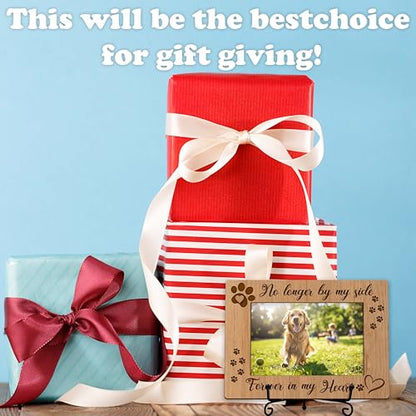 YSTEP Dog Memorial Picture Frame, Pet Loss Gift, Memorial Sympathy & Bereavement Gifts for Loss of Dogs, Pet Memorial Frame, Dog Wooden Photo Frames 4x6 In -G03 - style: Style 3