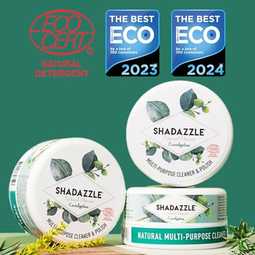 Shadazzle Natural All Purpose Cleaner and Polish, 2 Pack Eucalyptus Scent - size: 10.58 Ounce (Pack of 2)
