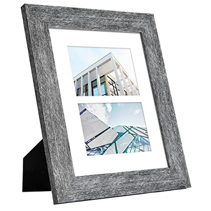 8x10 Collage Frame, 2 Open 4x6 Photo Frame Collage for Wall - color: Grey, size: 8x10 - (2 open4x6）