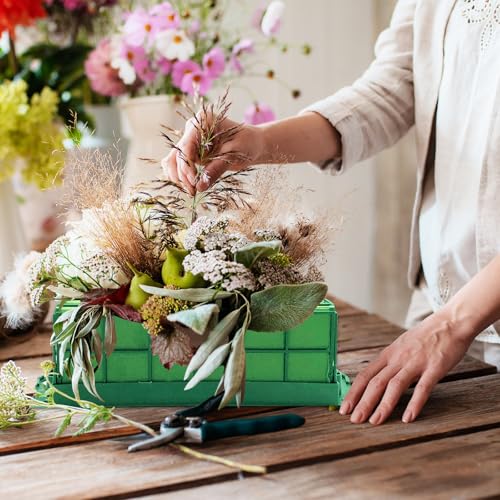 3 Pcs Floral Foam Cage,Flower Cage Holder Foam,Green Rectangle Foam Cage Blocks for Fresh Flowers,Wedding,Home Decorations - size: 3 Pcs