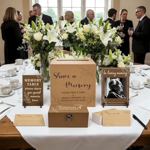 Gilprop 113 Pcs Celebration of Life Share a Memory Cards Set, Rustic - style: Modern