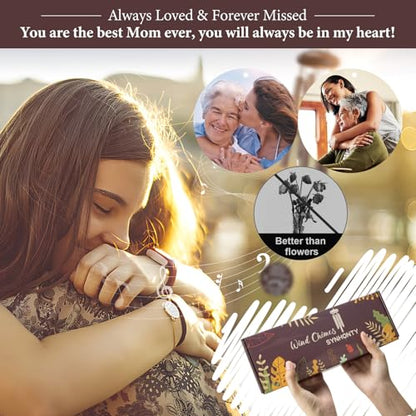 Memorial Gifts for Loss of Mom, 25'' Memorial Wind Chimes for Loss of Mother, Sympathy Gifts for Lose of Mom Mother, Bereavement/Condolence/Remembrance Gifts - size: Mom