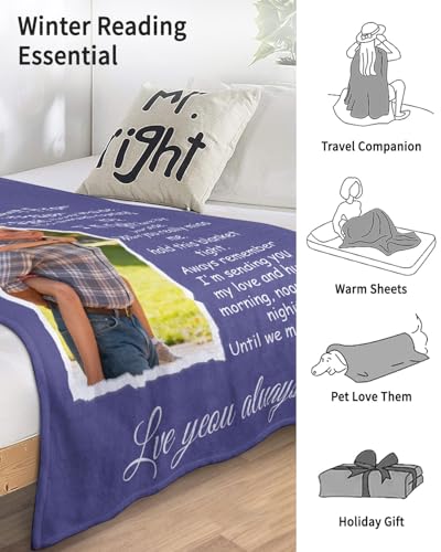 Custom Memorial Blanket with Photos for Loss of Loved One, Thanksgiving Gifts Personalized Sympathy Blanket for Loss of Dad Mom Husband Wife Friend of Loved One Gifts, Ships Next Day Made in USA - color: Style 3
