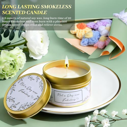 11 PCS Birthday Gifts for Women, Get Well Soon Gifts Baskets for Women Self Care,Thank You Gift,Spa Care Package After Surgery Thinking of You Sympathy, for Mom Her Wife Sister Friend (Blanket) - color: Sage Green