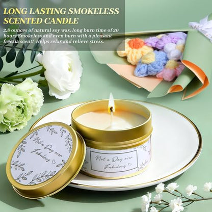 11 PCS Birthday Gifts for Women, Get Well Soon Gifts Baskets for Women Self Care,Thank You Gift,Spa Care Package After Surgery Thinking of You Sympathy, for Mom Her Wife Sister Friend (Blanket) - color: Sage Green