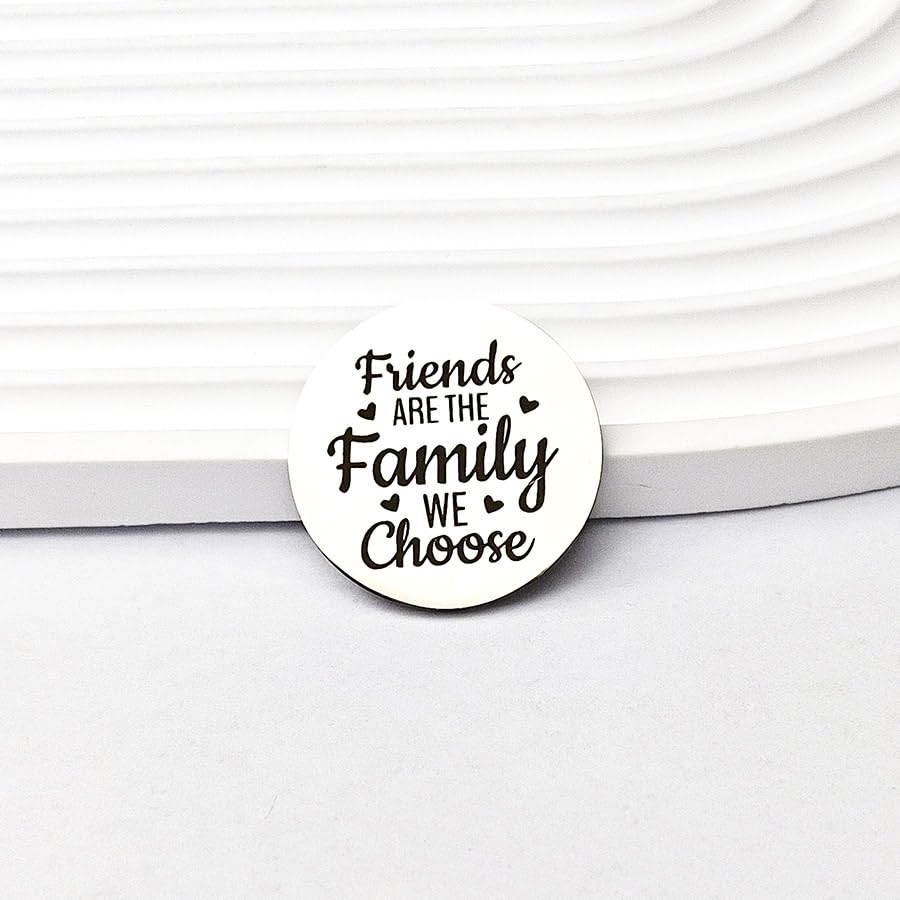 RFTWXHPN Long Distance Relationship Friendship Gifts for Women Men Pocket Hug Tokens Christmas Gift for Boyfriend Girlfriend - color: Friends Are the Family We Choose