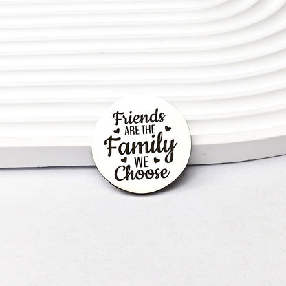 RFTWXHPN Long Distance Relationship Friendship Gifts for Women Men Pocket Hug Tokens Christmas Gift for Boyfriend Girlfriend - color: Friends Are the Family We Choose